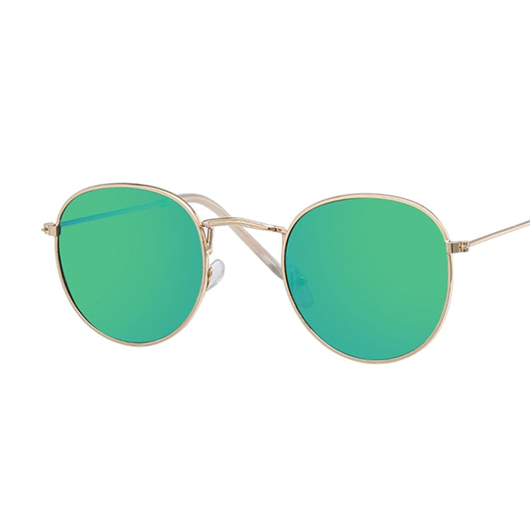 Round & Oval Sunglasses - Green / One Size