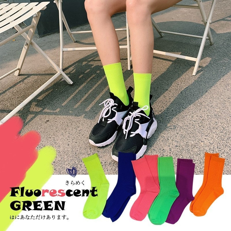 Solid Colorful Socks