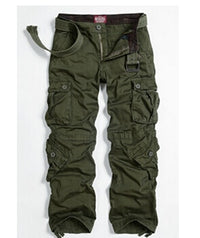Thumbnail for Multi Pockets Loose Baggy Hip Hop Cargo Pants - army green /