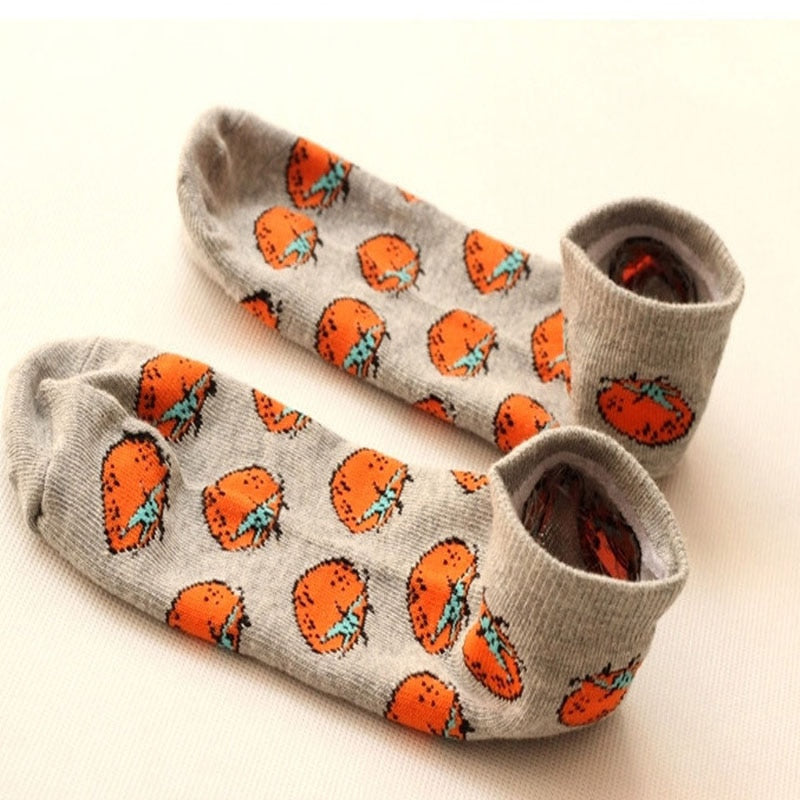Candy Color Fruits Cotton Sock - Socks