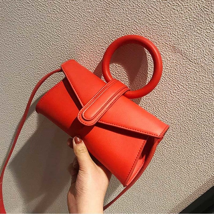 Small Round Handle Waist Bag - Red / Mini(Max Length<20cm)