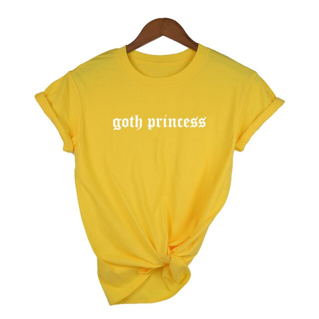 Goth Princess Grunge T-Shirts - Yellow / S - T-Shirt