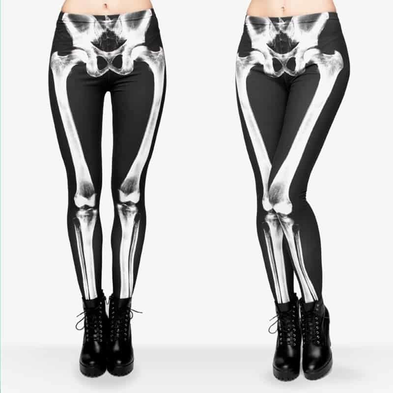 3D Punk Skeleton Leggings