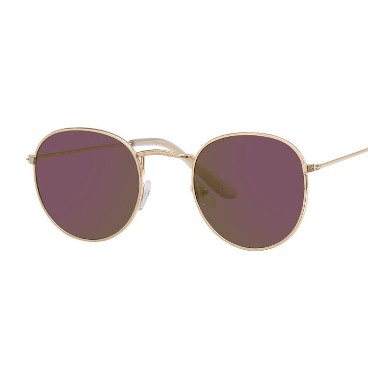 Round & Oval Sunglasses - Purple / One Size