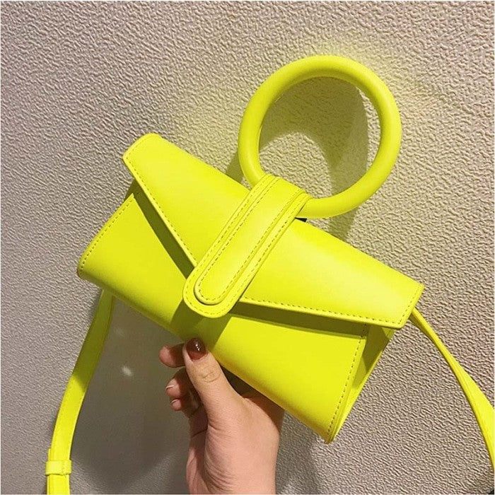 Small Round Handle Waist Bag - Yellow / Mini(Max