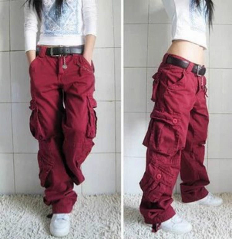 Multi Pockets Loose Baggy Hip Hop Cargo Pants