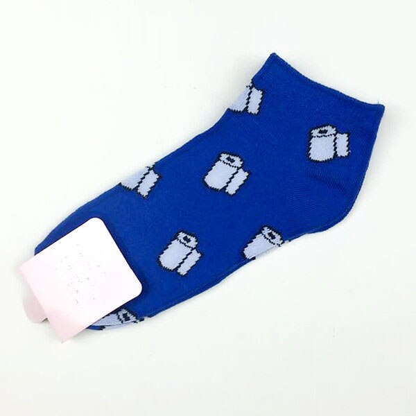 Candy Color Fruits Cotton Sock - Blue / one size - Socks