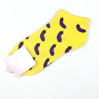 Thumbnail for Candy Color Fruits Cotton Sock - Yellow / one size - Socks