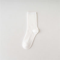 Thumbnail for Solid Colorful Socks - White / 34-41