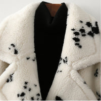 Thumbnail for Windbreaker Black and White Long Coat