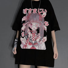 Doll Hurt Gothic Oversize T-shirt - Black / M - T-Shirt