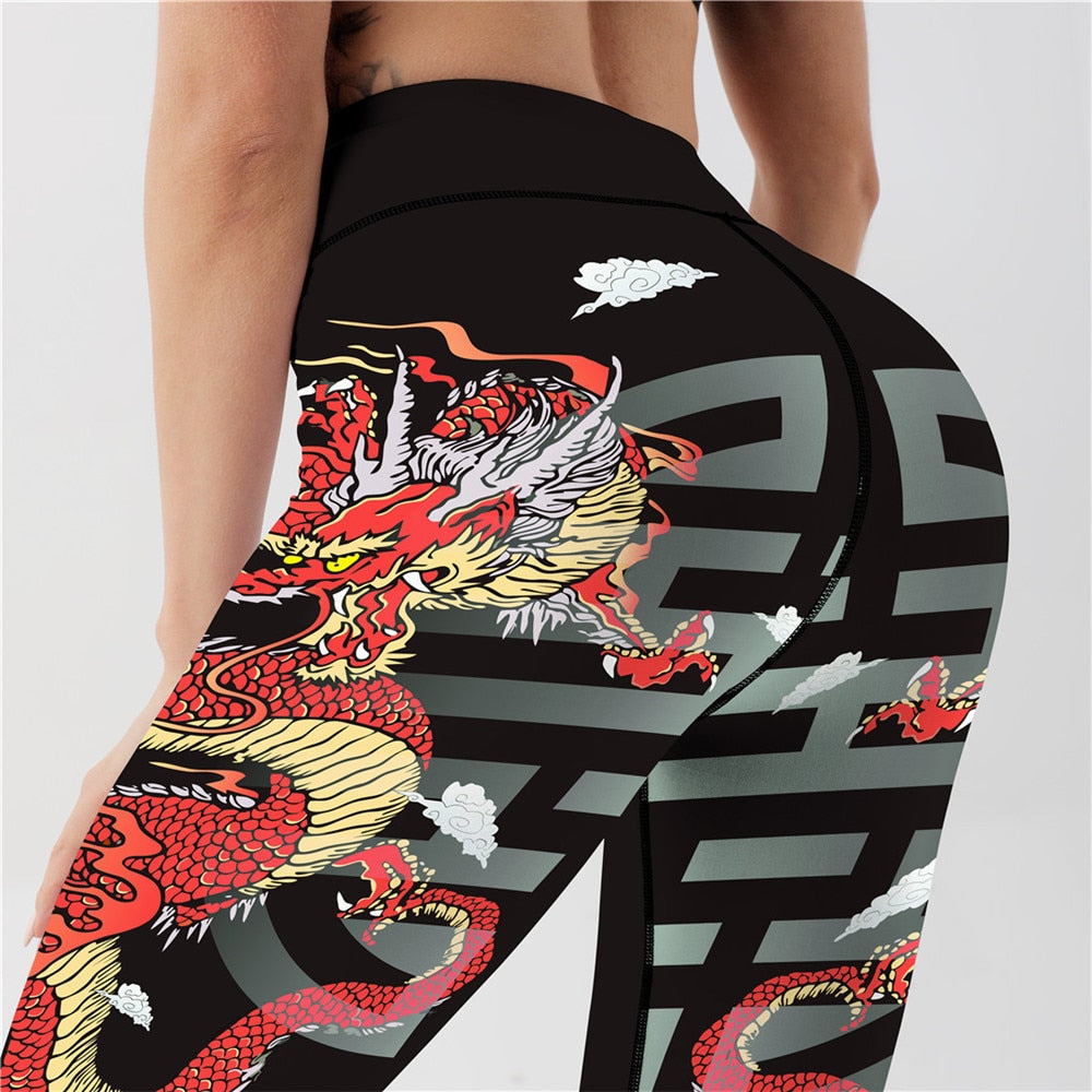 Dragon 3D High Waist Legging - Leggings