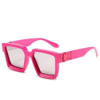 Thumbnail for Luxury Frame Anti Glare Square Sunglasses - Pink / One Size