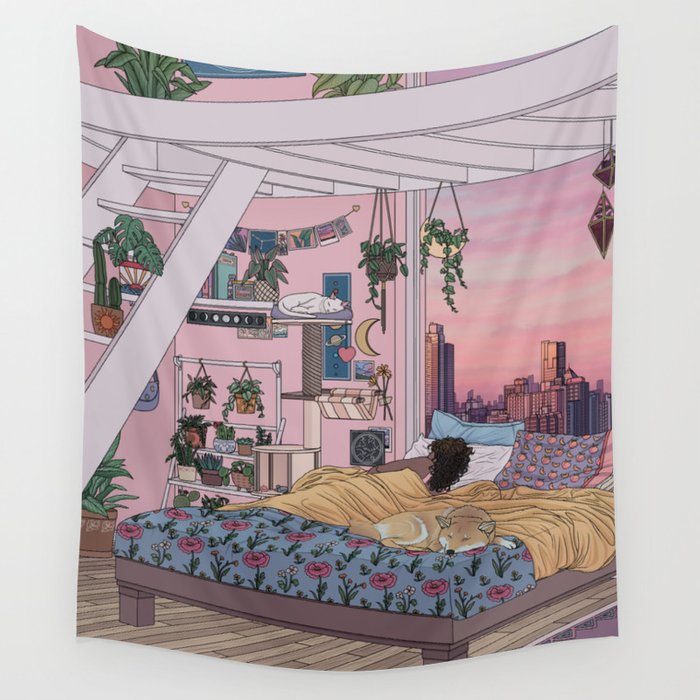 Early Morning Wall Tapestry Cover - 5 / 72X60CM