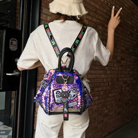 Thumbnail for Cute Multifunction Sequins Backpack - Backpacks