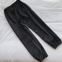 Thumbnail for Velvet Harem Pants - Black / S