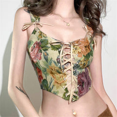 Vintage Floral French Corset