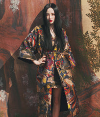 Riverside Jacquard Japanese Style Kimono - KIMONO
