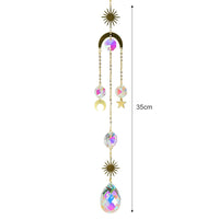Thumbnail for Crystal Windchime Ornament Star Moon Pendant - 21