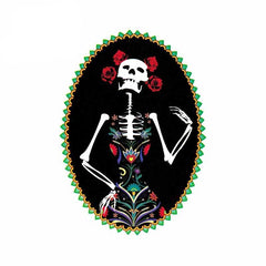 Katrina Skeleton Girl Skull Day of The Dead Sticker -