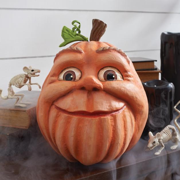 Expressive Pumpkin Ornament Halloween - Orange 4 / One Size