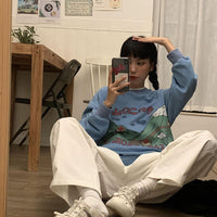 Thumbnail for Japanese Harajuku Pullover Oversized Sweatshirt -