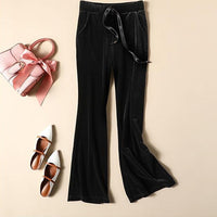 Thumbnail for Velvet Loose Black Blazer and Pants - black pant / S - 2