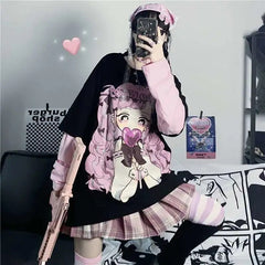 Kawaii Anime Girl Sweatshirt - SWEATSHIRT
