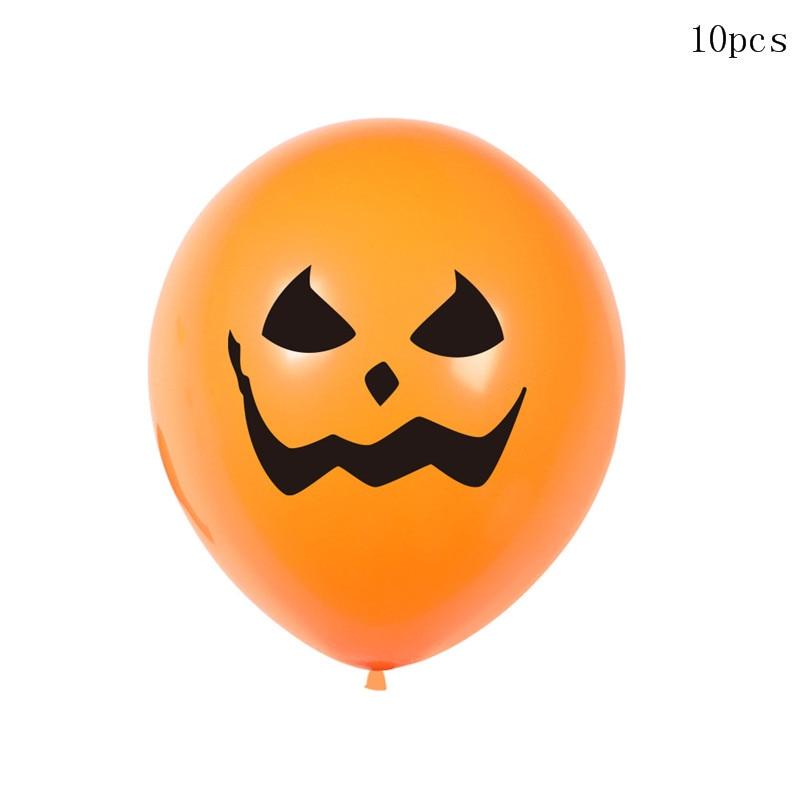 Happy Halloween Pumpkin Ghost Balloon Decorations - orange 1