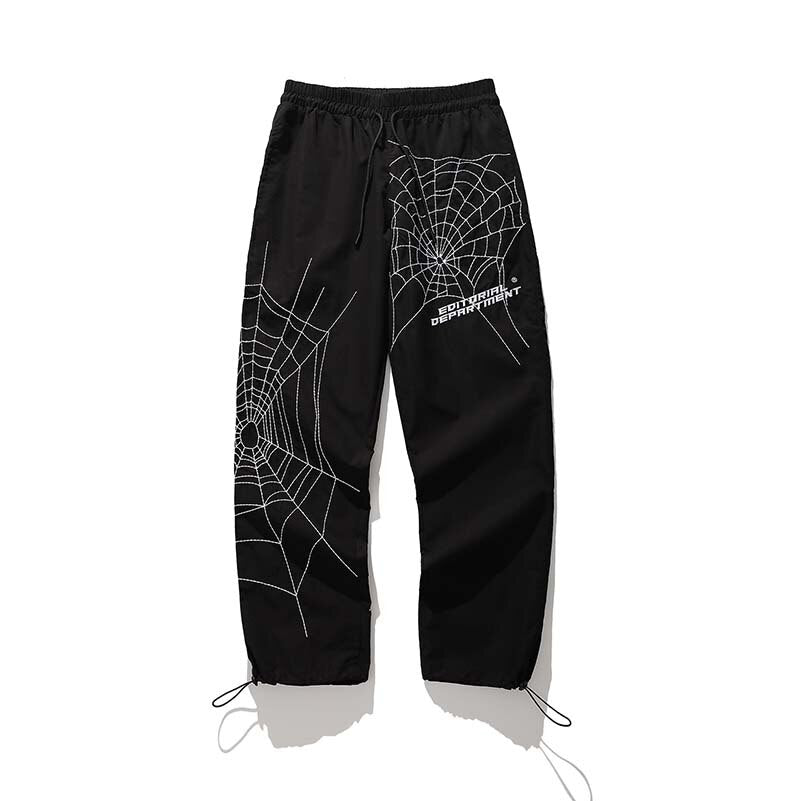 Spider Embroidery Pants