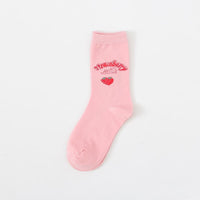 Thumbnail for Cute Pink Strawberry Socks