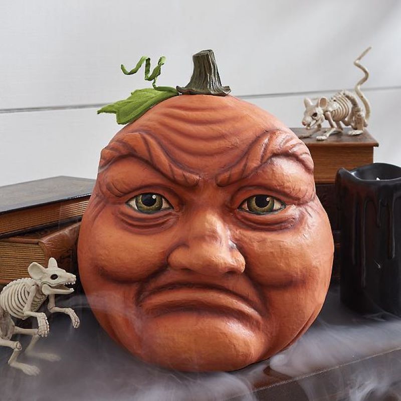 Expressive Pumpkin Ornament Halloween - Orange 3 / One Size
