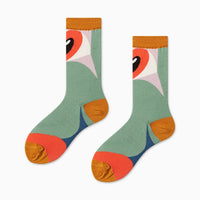 Thumbnail for Creative Colorful Socks - Blue-Orange / One Size