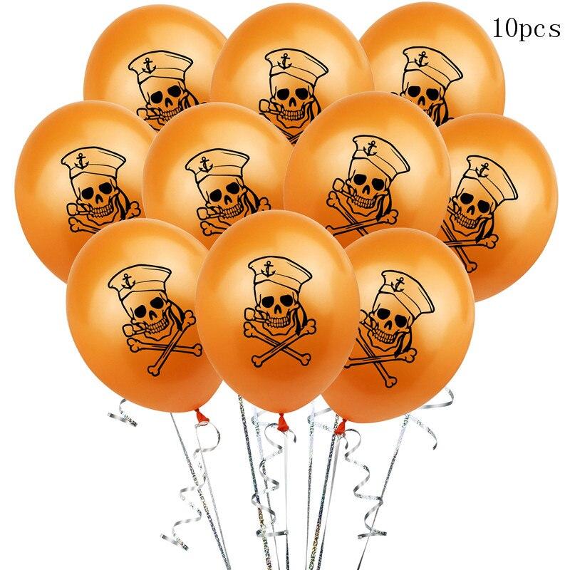 Happy Halloween Pumpkin Ghost Balloon Decorations - orange