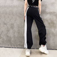 Thumbnail for Side Button With Belt And Chain Cargo Pants