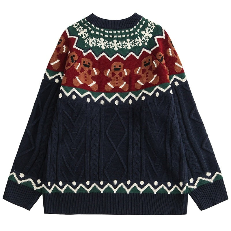 Christmas Cookie Loose Knit Sweaters - Sweater