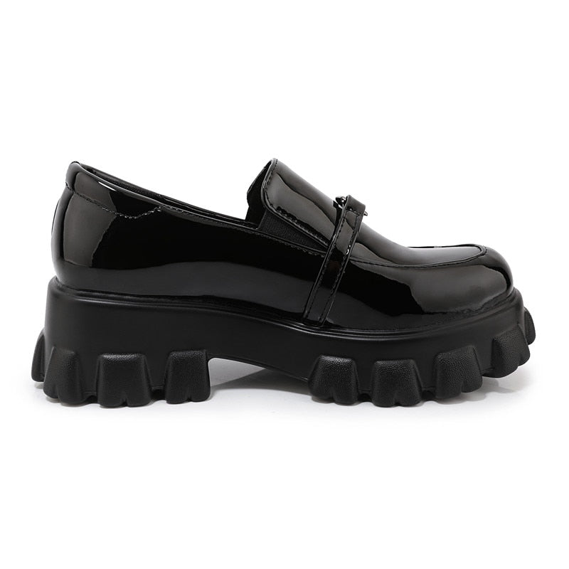 Chunky platform and buckle Loafers