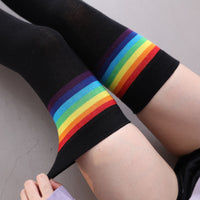 Thumbnail for Rainbow Striped Long Socks