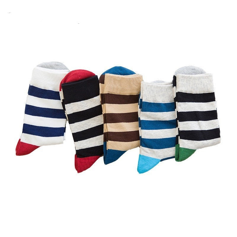 Striped Thigh high long Sock - Socks