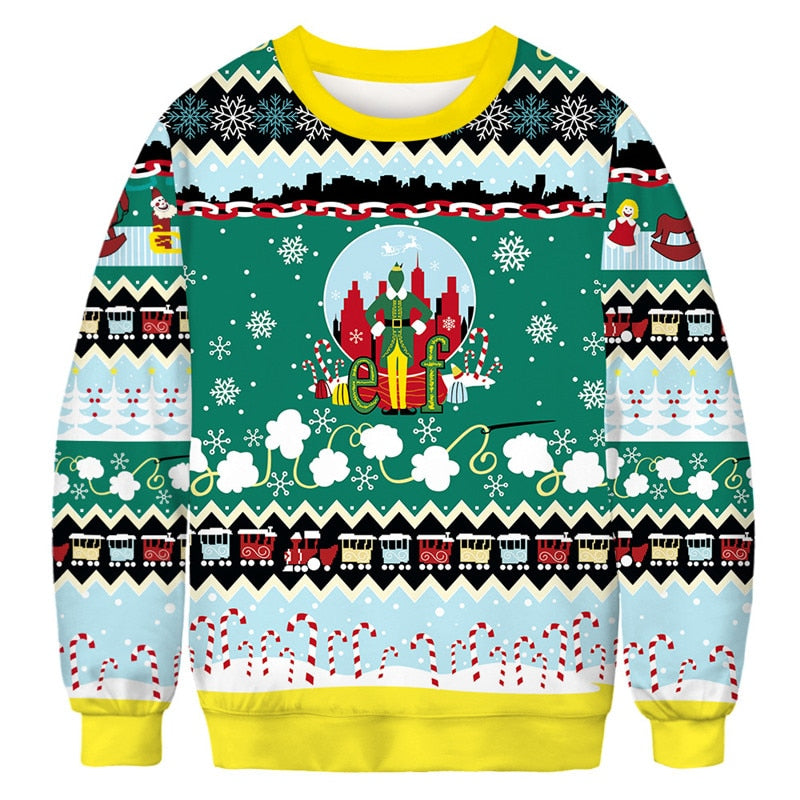 Ugly Christmas Funny Holiday Sweater - GrEen / M