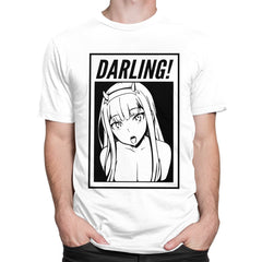 Darling Anime Girl T-Shirt - white / S