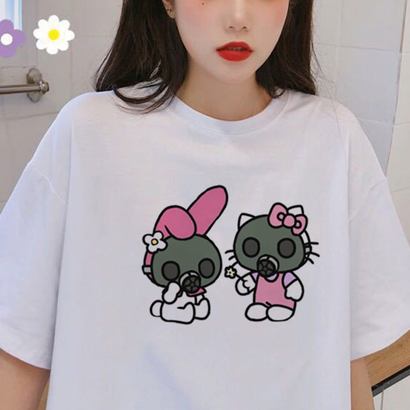 Hello Kitty Gas Mask Oversize T-shirt - T-Shirt