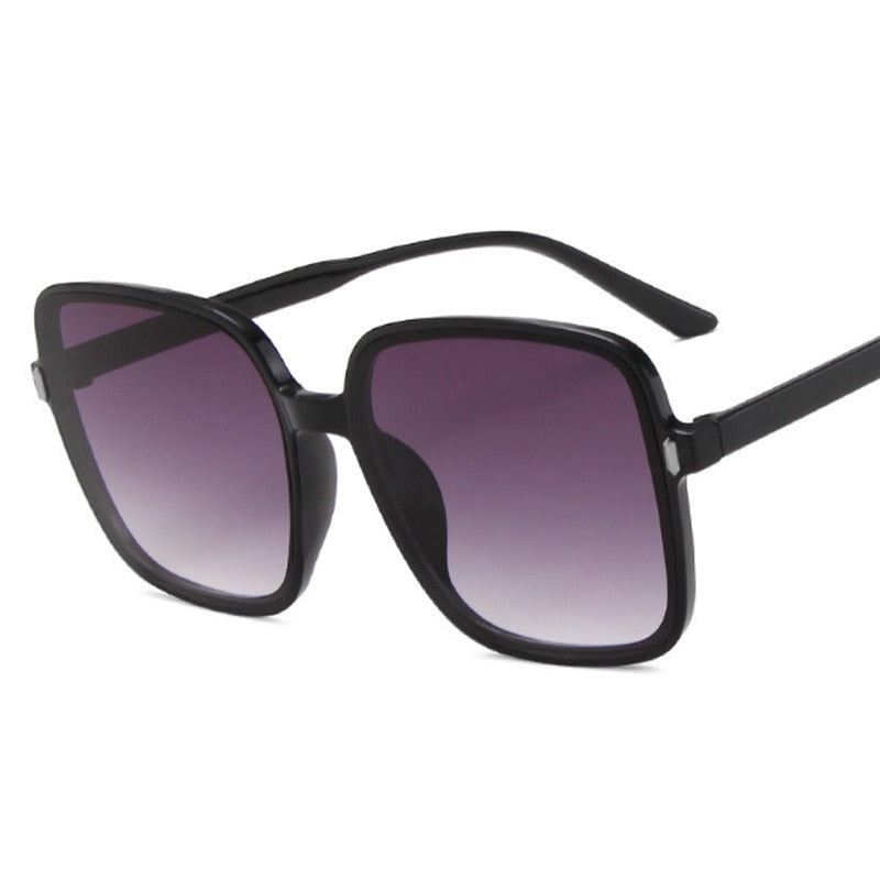 Oversize Square Sunglasses - Double-Gray / One Size