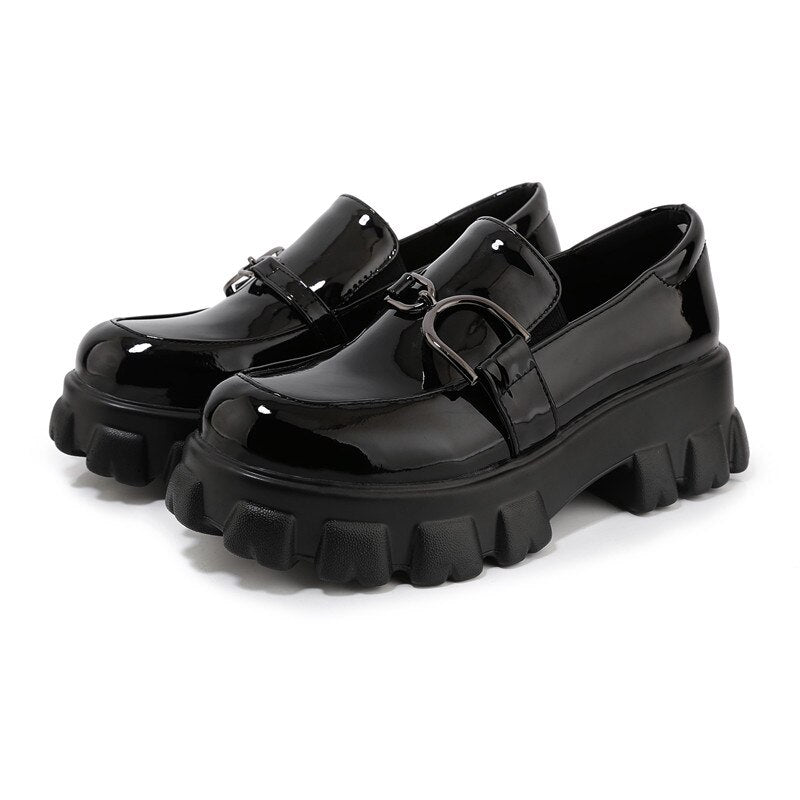 Chunky platform and buckle Loafers
