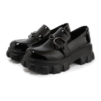 Thumbnail for Chunky platform and buckle Loafers