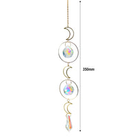 Thumbnail for Crystal Windchime Ornament Star Moon Pendant - 9