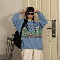 Thumbnail for Japanese Harajuku Pullover Oversized Sweatshirt -