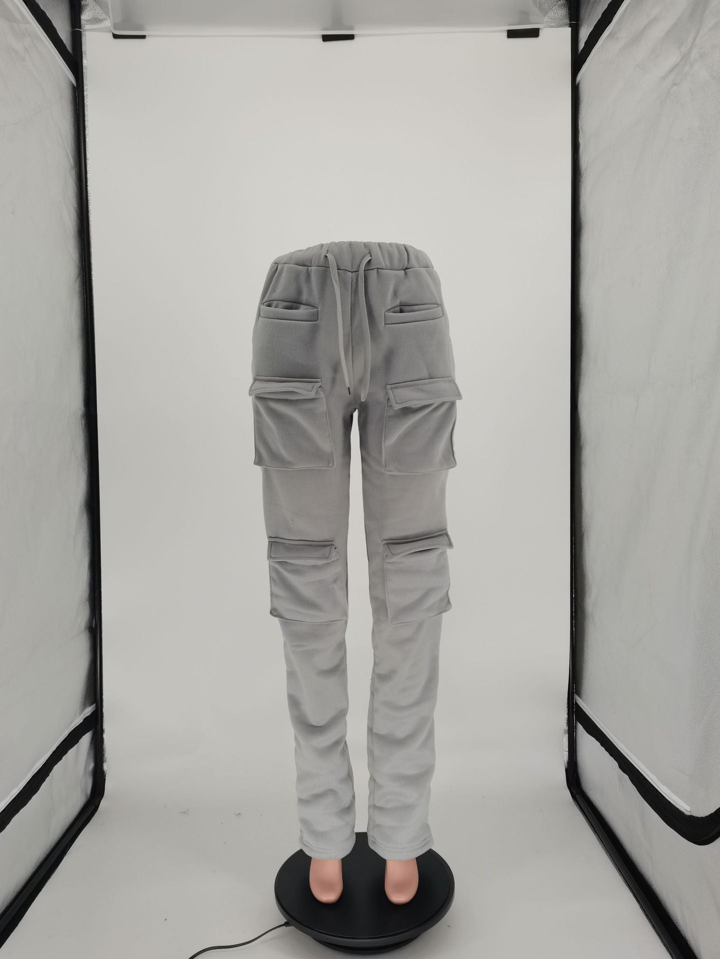 Sweatpants Joggers Cargo Pants - Gray / S