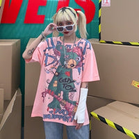 Thumbnail for Guy Toy No Puppet Oversized T-Shirt - Pink / One Size