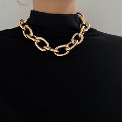 Thick golden and silver Chain Necklace